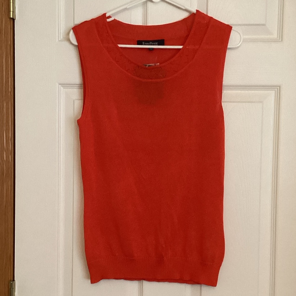 Evan Picone Bold Red Tank Top